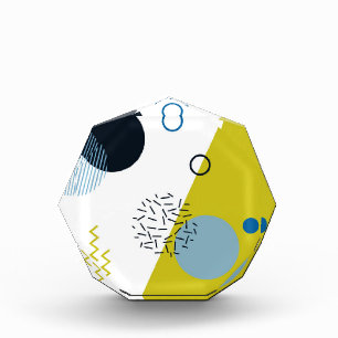 Cool, trendig, modern, geometrisch grün von Memphi Fotoblock