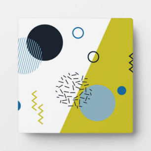 Cool, trendig, modern, geometrisch grün von Memphi Fotoplatte