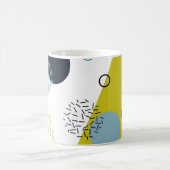 Cool, trendig, modern, geometrisch grün von Memphi Kaffeetasse (Mittel)