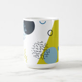 Cool, trendig, modern, geometrisch grün von Memphi Kaffeetasse (Mittel)