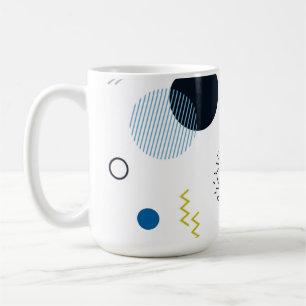 Cool, trendig, modern, geometrisch grün von Memphi Kaffeetasse