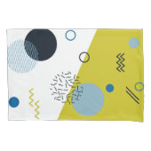 Cool, trendig, modern, geometrisch grün von Memphi Kissenbezug (Vorderseite)