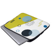 Cool, trendig, modern, geometrisch grün von Memphi Laptopschutzhülle (Vorne Knopf)