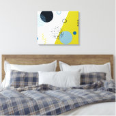 Cool, trendig, modern, geometrisch grün von Memphi Leinwanddruck (Insitu (Schlafzimmer))