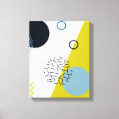 Cool, trendig, modern, geometrisch grün von Memphi Leinwanddruck (Vorderseite)