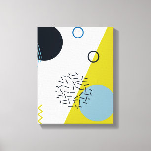 Cool, trendig, modern, geometrisch grün von Memphi Leinwanddruck