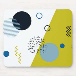 Cool, trendig, modern, geometrisch grün von Memphi Mousepad