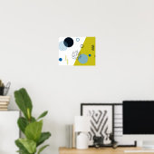 Cool, trendig, modern, geometrisch grün von Memphi Poster (Heimbüro)