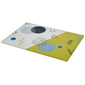 Cool, trendig, modern, geometrisch grün von Memphi Schneidebrett (Ecke)
