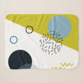 Cool, trendig, modern, geometrisch grün von Memphi Sherpadecke (Vorderseite (Horizontal))