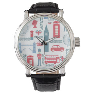 Cool trendige Vintage Sehenswürdigkeit in London Armbanduhr