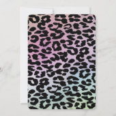 Cool Trendy attraktive Leoparden 16 Einladung (Rückseite)