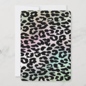 Cool Trendy attraktive Leoparden 16 Einladung (Rückseite)