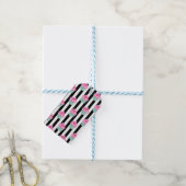 Cool Trendy Black and Wite Geschenkanhänger (Mit Garn)