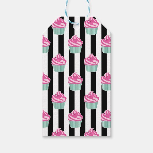 Cool Trendy Black and Wite Geschenkanhänger (Vorderseite)