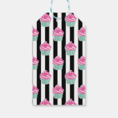 Cool Trendy Black and Wite Geschenkanhänger (Rückseite)