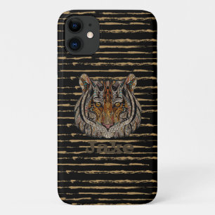 Cool Trendy Bleck und Brown Lion Case-Mate iPhone Hülle