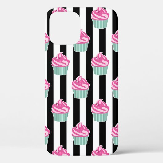 Cool Trendy Bleck und Withe Case-Mate iPhone Hülle (Rückseite)