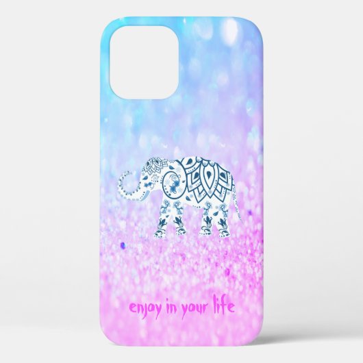 Cool Trendy Bokeh Elephant Case-Mate iPhone Case (Rückseite)