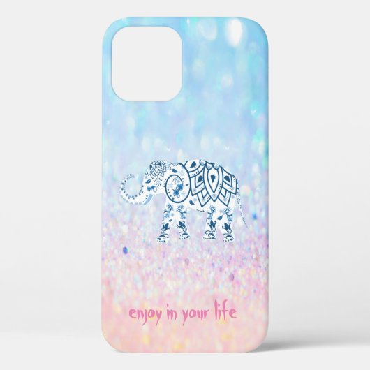 Cool Trendy Bokeh Elephant Case-Mate iPhone Hülle (Rückseite)