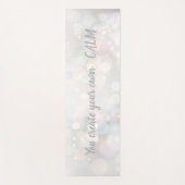 Cool Trendy Bokeh - Sie schaffen Ihre eigene Ruhe Yogamatte (Vorderseite)