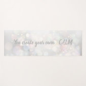Cool Trendy Bokeh - Sie schaffen Ihre eigene Ruhe Yogamatte (Vorderseite (Horizontal))
