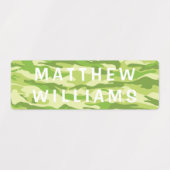 Cool Trendy Camouflage Moderner Personalisierter N Etiketten (Design 2)