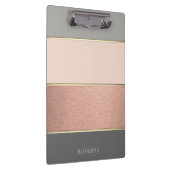 Cool trendy gestreift Personalisiert Klemmbrett (Rechts)