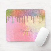 Cool Trendy Glitzer Tropfen Holographic Mousepad (Mit Mouse)