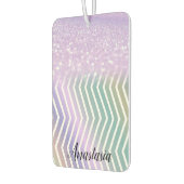 Cool Trendy Lila Glitzer Autolufterfrischer (Links)
