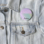 Cool Trendy Lila Glitzer Button (Beispiel)
