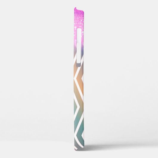 Cool Trendy Lila Glitzer Case-Mate iPhone Hülle (Rückseite / Links)