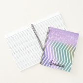 Cool Trendy Lila Glitzer Notizblock (Innenseite)