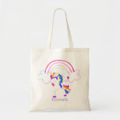 Cool Trendy Magical Unicorn, Regenbogen Tragetasche (Vorne)