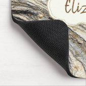 Cool Trendy, Marmor, Rahmen - Personalisiert Mousepad (Ecke)