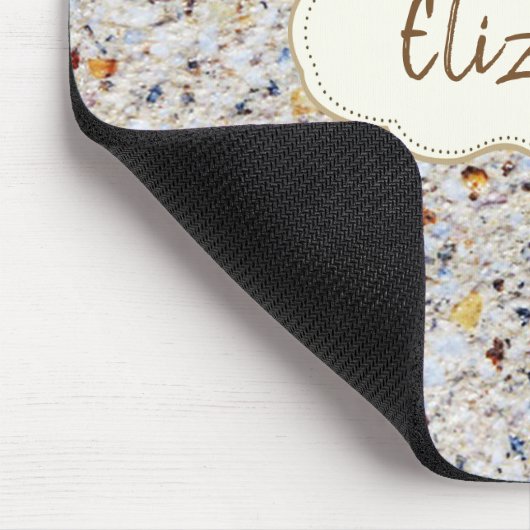 Cool Trendy, Marmor, Stone Frame - Personalisiert Mousepad (Ecke)