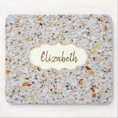 Cool Trendy, Marmor, Stone Frame - Personalisiert Mousepad (Vorne)