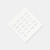 Cool Trendy Martini Glasses Serviette (Ecke)