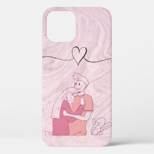 Cool Trendy Pink Couple Case-Mate iPhone Hülle