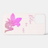 Cool Trendy Pink Fairy Funkelnd Case-Mate iPhone Hülle (Rückseite (Horizontal))