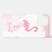 Cool Trendy Pink Flamingo Case-Mate iPhone Case (Rückseite (Horizontal))