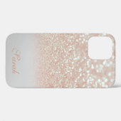 Cool Trendy Pink Funkelnd Case-Mate iPhone Case (Rückseite (Horizontal))