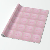 Cool Trendy Pink Funkelnd mit Ihrem Namen Geschenkpapier (Ungerollt)