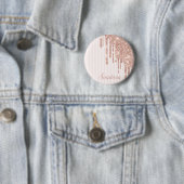 Cool Trendy Pink Glitzer Button (Beispiel)