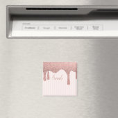Cool Trendy Pink Glitzer Magnet (In Situ (Geschirrspüler))