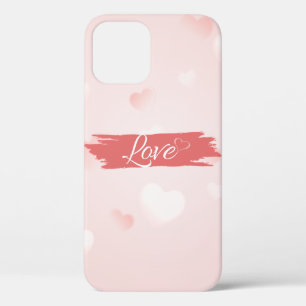 Cool Trendy Pink Heart Liebe Case-Mate iPhone Case