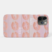 Cool Trendy Pink Wood Case-Mate iPhone Hülle (Rückseite (Horizontal))
