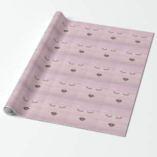 Cool Trendy Pink Wood Geschenkpapier