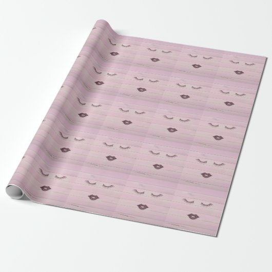 Cool Trendy Pink Wood Geschenkpapier (Ungerollt)