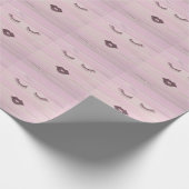 Cool Trendy Pink Wood Geschenkpapier (Ecke)